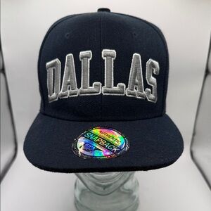 Navy Blue Dallas Snapback Cap